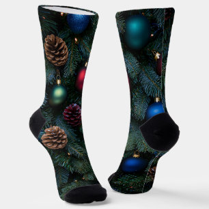 Classic Elegant Christmas Tree Ornaments Socks