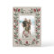 Classic Elegant Floral Frame Christmas Photo