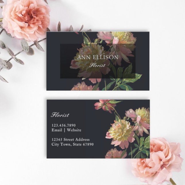 Classic Elegant Florist Business Card (Creator Uploaded)