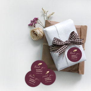 Classic & Elegant I Bulgarian Rose I Thank you  Classic Round Sticker