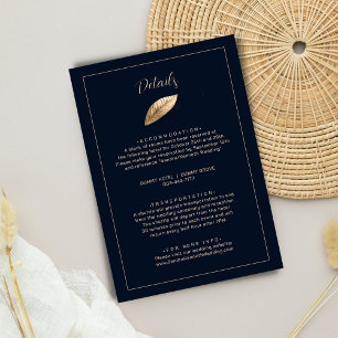 Classic & Elegant I Dark Blue I Wedding Enclosure Card