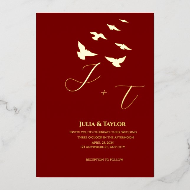 Classic   Elegant Invitation (Front)