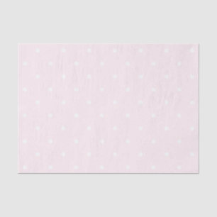 Classic Elegant Light Pink and White Polka Dots Tissue Paper