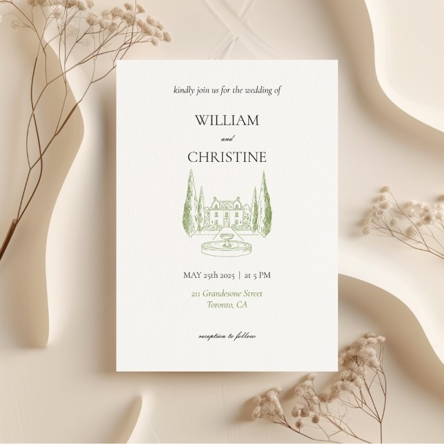 Classic Elegant Luxury All In One Wedding Invitation (Creator Uploaded)