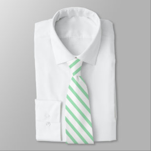 Classic Elegant Mint Pastel Stripes Solid Colour   Tie