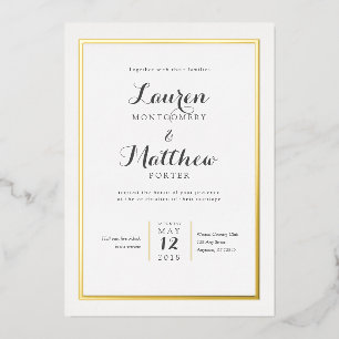 Classic Elegant Modern Border Wedding