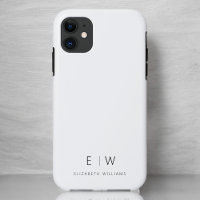 Classic Elegant Modern Minimalist Monogram Name