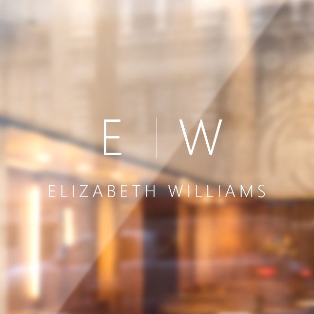 Classic Elegant Modern Minimalist Monogram Name (Sheet 2)