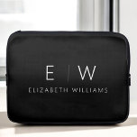 Classic Elegant Modern Minimalist Monogram Name Laptop Sleeve<br><div class="desc">Enhance your iPad's style and protection with our Classic Elegant Modern Minimalist Monogram iPad Sleeve. Merging timeless sophistication with contemporary minimalism, this meticulously designed accessory elevates your tablet experience. Crafted with precision and attention to detail, this iPad sleeve is not just a practical item; it's a personalised statement of refined...</div>