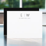 Classic Elegant Modern Minimalist Thank You<br><div class="desc">Express gratitude with style using our Classic Elegant Modern Minimalist Monogram Thank You Cards. Meticulously designed, these cards seamlessly blend timeless sophistication with contemporary minimalism, making them the perfect choice for conveying your appreciation. Crafted with precision and attention to detail, these thank you cards are more than just stationery; they...</div>