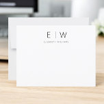 Classic Elegant Modern Minimalist Thank You<br><div class="desc">Express gratitude with style using our Classic Elegant Modern Minimalist Monogram Thank You Cards. Meticulously designed, these cards seamlessly blend timeless sophistication with contemporary minimalism, making them the perfect choice for conveying your appreciation. Crafted with precision and attention to detail, these thank you cards are more than just stationery; they...</div>