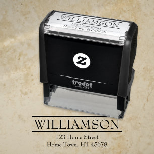 Classic Elegant Modern Return Address Self-inking Stamp