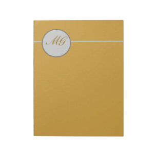 Classic Elegant Monogram Fancy Lettering Notepad