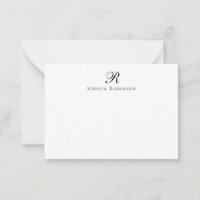 Classic Elegant Monogram Professional Business