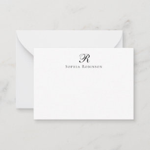 Classic Elegant Monogram Professional Business Card