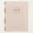 Classic Elegant Pink Monthly Weekly Serif