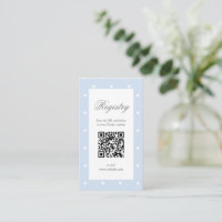 Classic Elegant Polka Dot Boy Baby Shower Registry