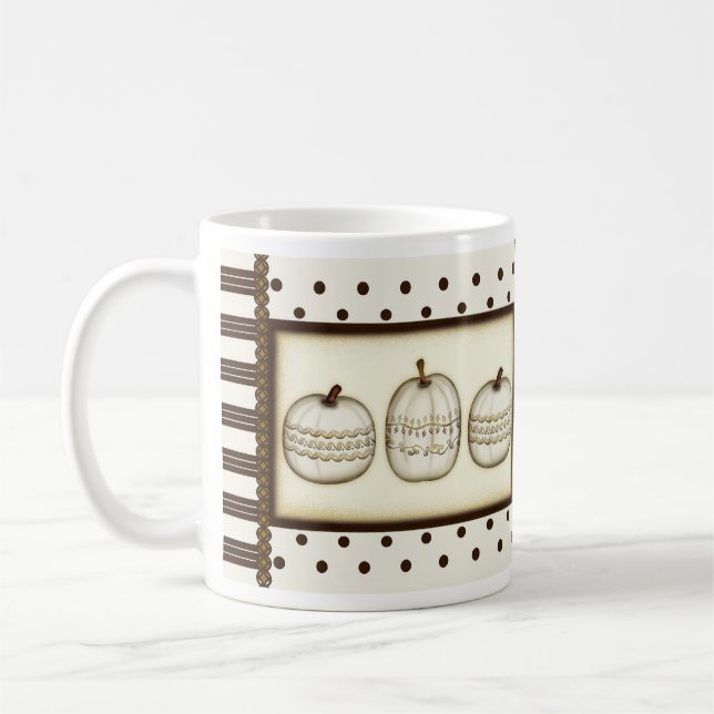 Classic Elegant Pumpkin Mug (Left)