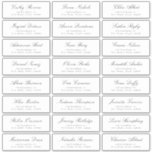 Classic Elegant script wedding guest address label<br><div class="desc">Minimalist wedding guess address label features Stylish classic script name and serif font address,  simple and elegant. Great for simple modern wedding.
See all the matching pieces in collection</div>
