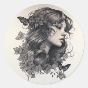 Classic Elegant Script Wedding Rehearsal Dinner Round Sticker