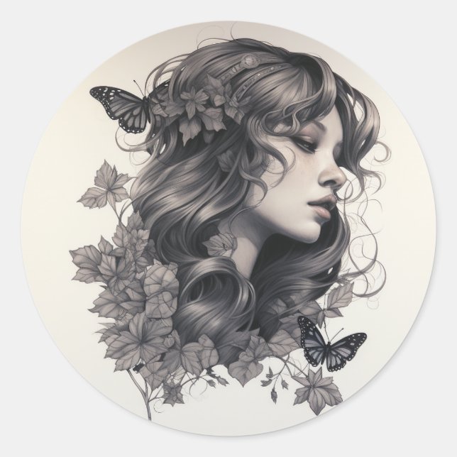 Classic Elegant Script Wedding Rehearsal Dinner Round Sticker (Front)