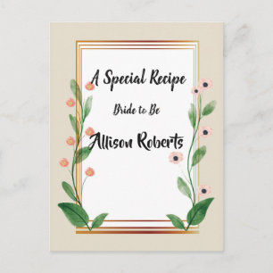 Classic & Elegant Sophisticated Bridal Shower Postcard