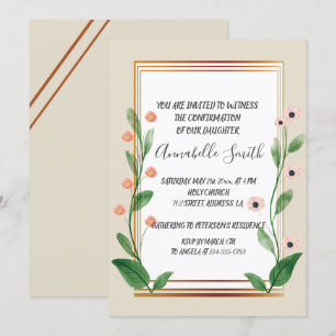 Classic & Elegant Sophisticated CONFIRMATION Invitation