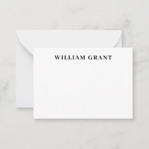 Classic Elegant Sophisticated Simple Formal Black Card