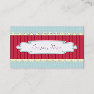Classic, elegant, sweet professional, craftsman business card