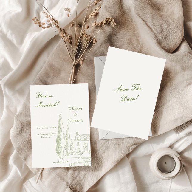 Classic Elegant Timeless Wedding Save The Date (Creator Uploaded)