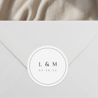 Classic Elegant Typography Wedding Monogram