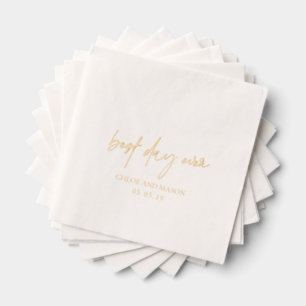 Classic Elegant Wedding Foil Napkins