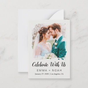 Classic Elegant Wedding Reception Party Invitation