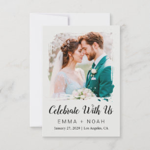 Classic Elegant Wedding Reception Party Invitation