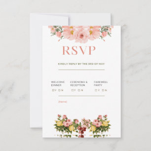 Classic Elegant Wedding RSVP Card
