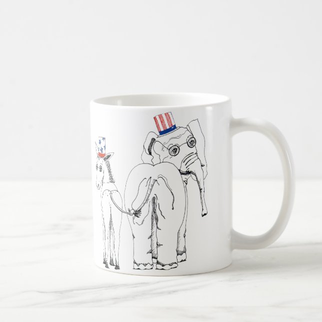 Classic Elephant & Donkey Mug (Right)