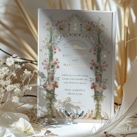 Classic Enchanted Garden Wedding Invitation