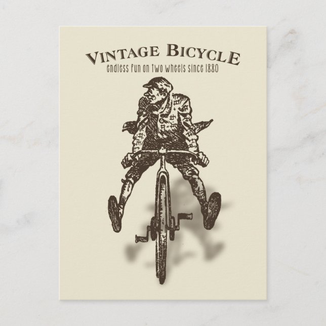 Classic Endless Fun Bike Postcard (Front)