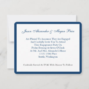 Classic Engagement Announcement