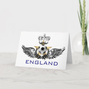 Classic England Football logo soccer Greeting Card