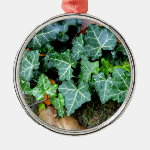 classic English Ivy and field stone Metal Tree Decoration
