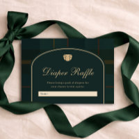 Classic Equestrian Polo Tartan Plaid Diaper Raffle
