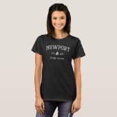 Classic Est 1639 Newport Rhode Island T-Shirt (Front Full)