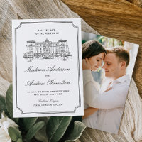 Classic Estate Illustration Photo Wedding