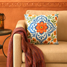 Classic Ethnic Mediterranean Floral Art Pattern