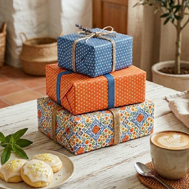 Classic Ethnic Mediterranean Floral Art Pattern Wrapping Paper Sheet (Creator Uploaded)