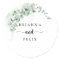 Classic Eucalyptus Foliage Wedding Envelope Seals