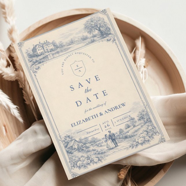 Classic European Garden Wedding Save The Date (Creator Uploaded)
