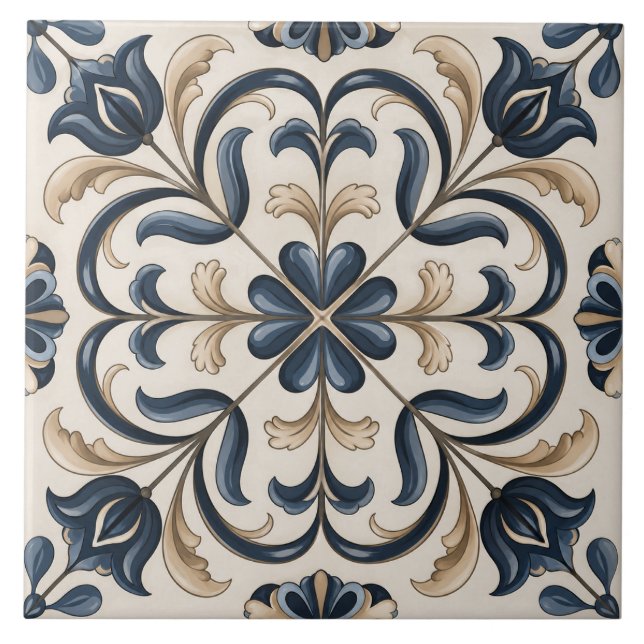 Classic European Inspired Ceramic Tile (Front)