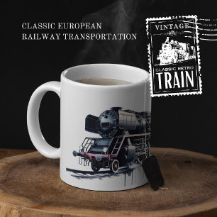 Classic European Railway Transportation Coffee Mug